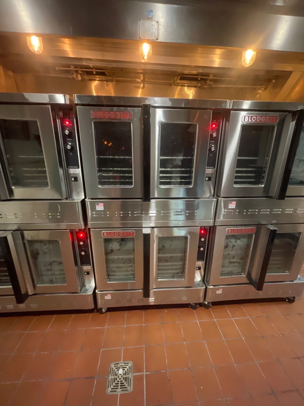 Filomena Blodgett oven wall — NLI commercial kitchen install